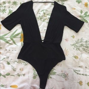 V Neck Bodysuit